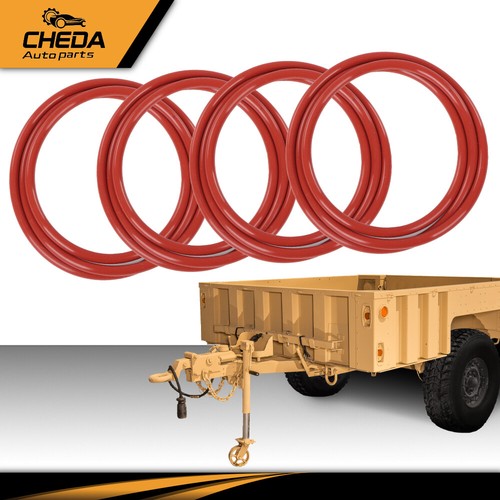 4x Red O-Rings Fit For Military Humvee Split Rims Wheel Seal M1101 ...