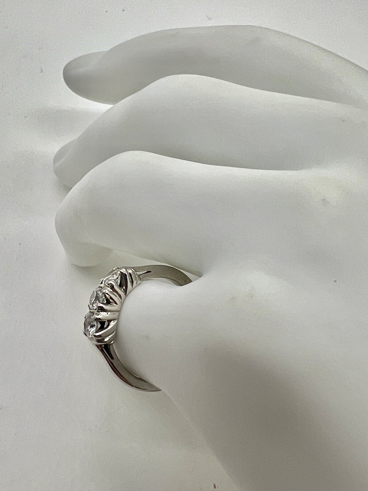 Solid 950 Platinum .50tcw Diamond Cluster  Ladies… - image 14