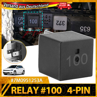 Für Audi A3 A4 A6 VW Golf Polo Sharan 7M0951253A Relais100 Arbeitskontaktrelais