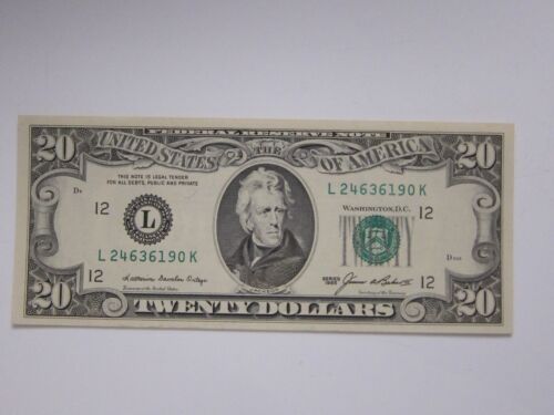 1985 $20 Printing Error on Back #L24636190K - Picture 3 of 18