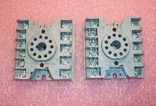 QTY 2 27E123 POTTER  BRUMFIELD 11 PIN RELAY SOCKETS FOR KRP  KRPA RELAYS