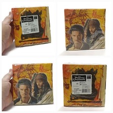   16 Pcs PIRATES Of The CARIBBEAN Fancy Napkins Serviettes Birthday Party Cake
