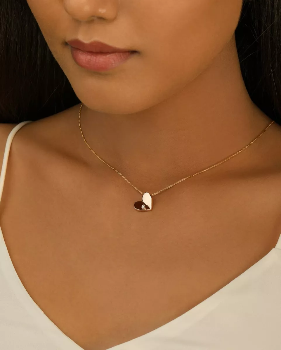 Diamond heart necklace for cheap girlfriend