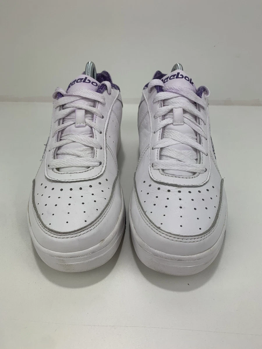 Vtg Reebok Football NFL Minnesota Vikings White Leather Shoes Sneakers Men s 8