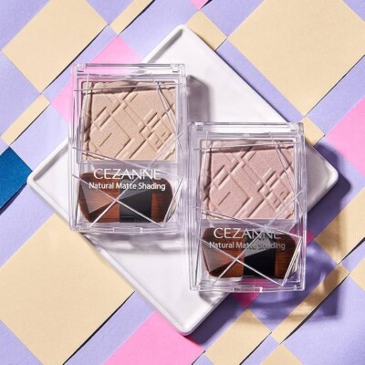 CEZANNE Natural Matte Shading 2.7 g Brush included, Small face effect