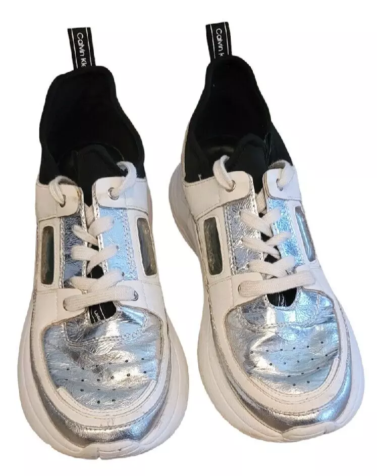 Calvin klein metallic sneakers sale