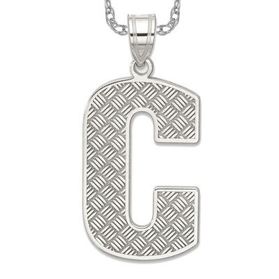 925 Sterling Silver Letter C Initial Necklace