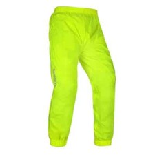OXFORD RAINSEAL WATERPROOF MOTORCYCLE OVER PANTS YELLOW HI VIS RAIN TROUSERS 3XL