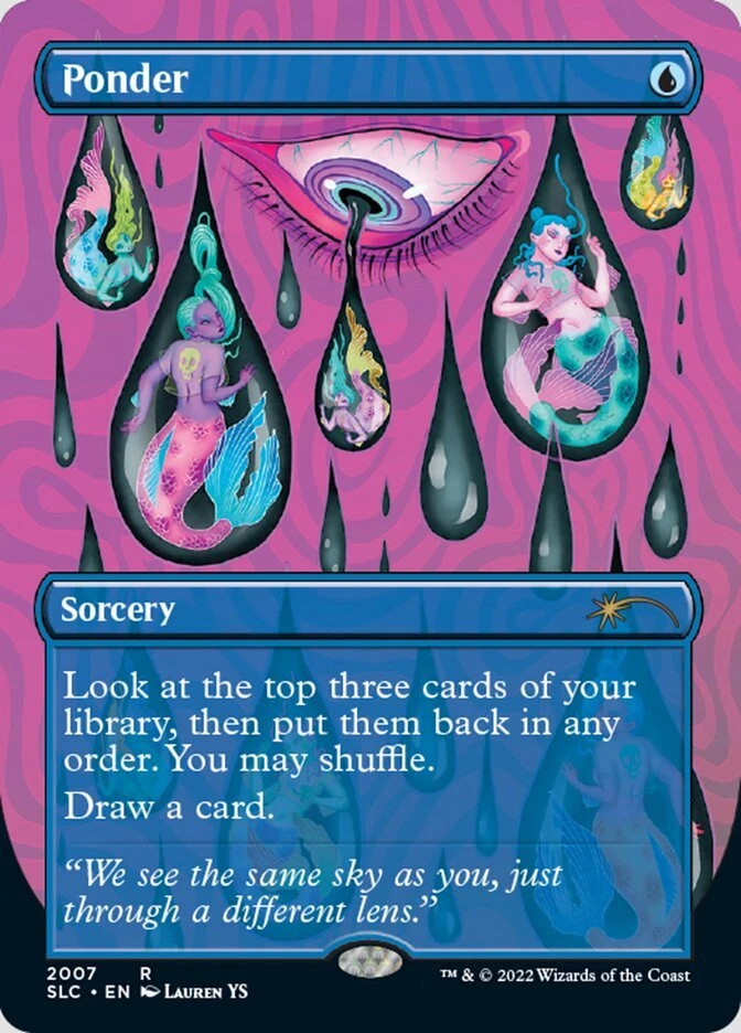 Ponder (Near Mint) Borderless Secret Lair 30th Anniversary