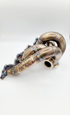 MITSUBISHI LANCER EVOLUTION 7/8/9 FORWARD FACING STAINLESS MANIFOLD VBAND 45MM
