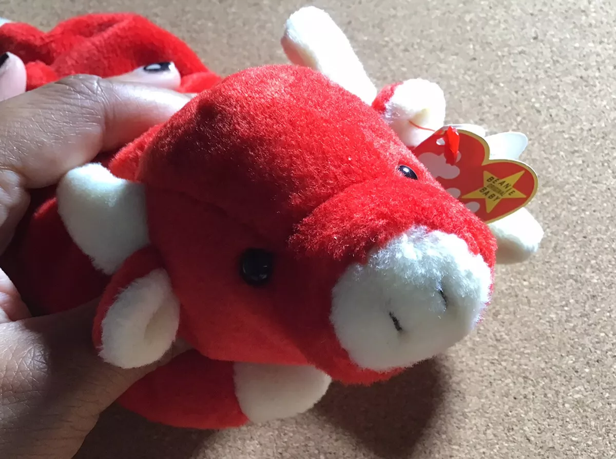 Red cow beanie baby deals