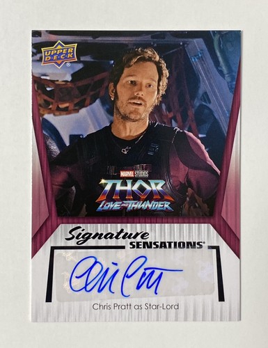 2024 UD Marvel Studios Series 2 AUTOGRAPH CHRIS PRATT STAR-LORD AUTO - Picture 1 of 2