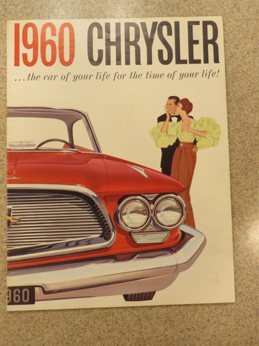 VINTAGE ORIGINAL 1960 CHRYSLER 15 PAGE SALES BROCHURE