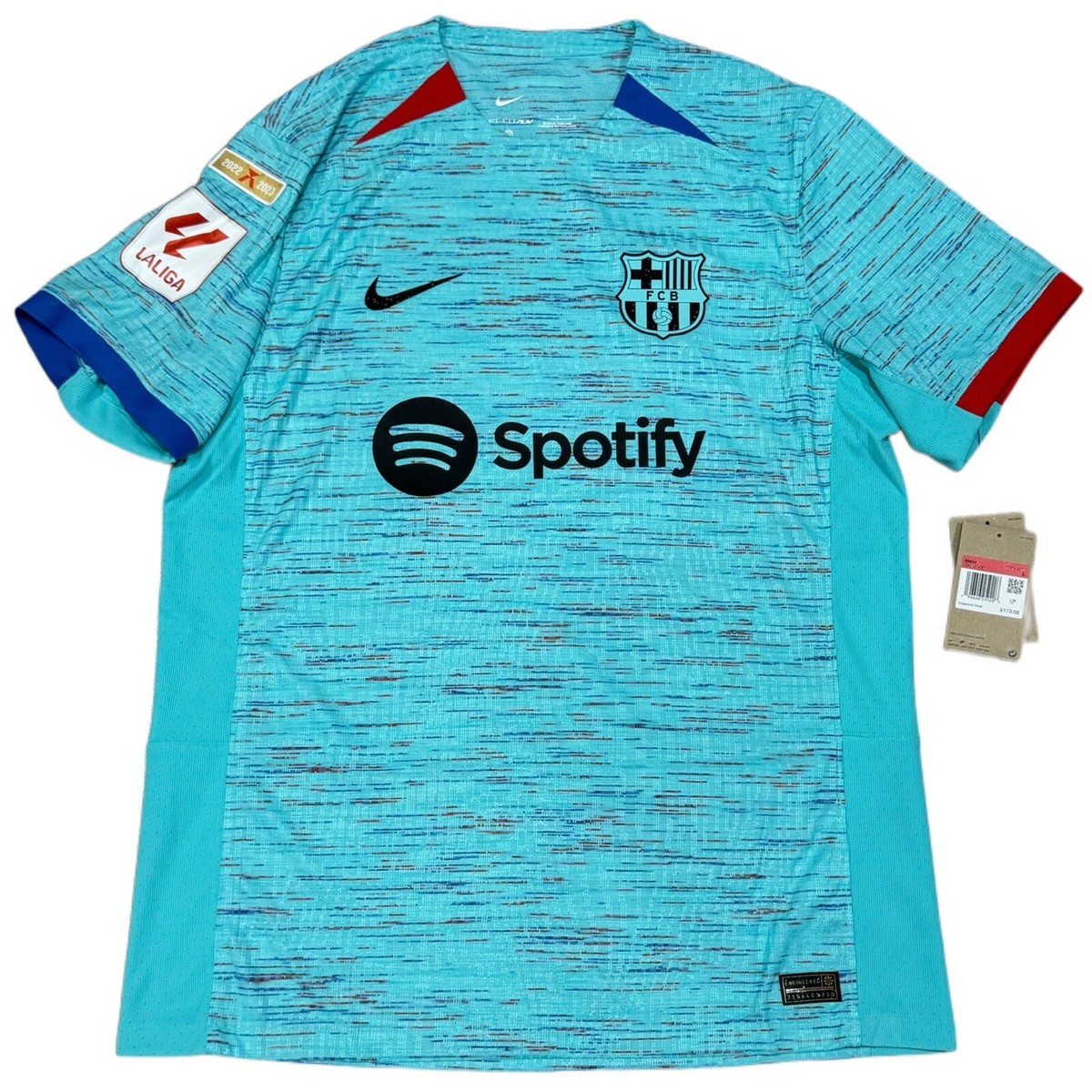 2023/24 Barcelona Authentic Third Jersey #8 Pedri Large Nike
