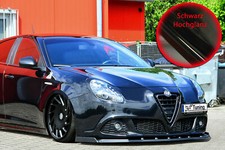 CUP Spoilerlippe + Wings SCHWARZ für Alfa Romeo Giulietta 940 Frontspoiler IN