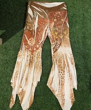 Women's Palazzo Pants with Elastic Waist Boho Size M