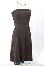Ann Taylor loft sundress knee dress Cocktail Party strapless fit & flare bead 6