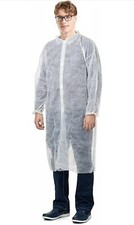 Disposable Lab Coats Perfect For Lab, Spa, Dentist, Kitchen, And More. 20 Pack.
