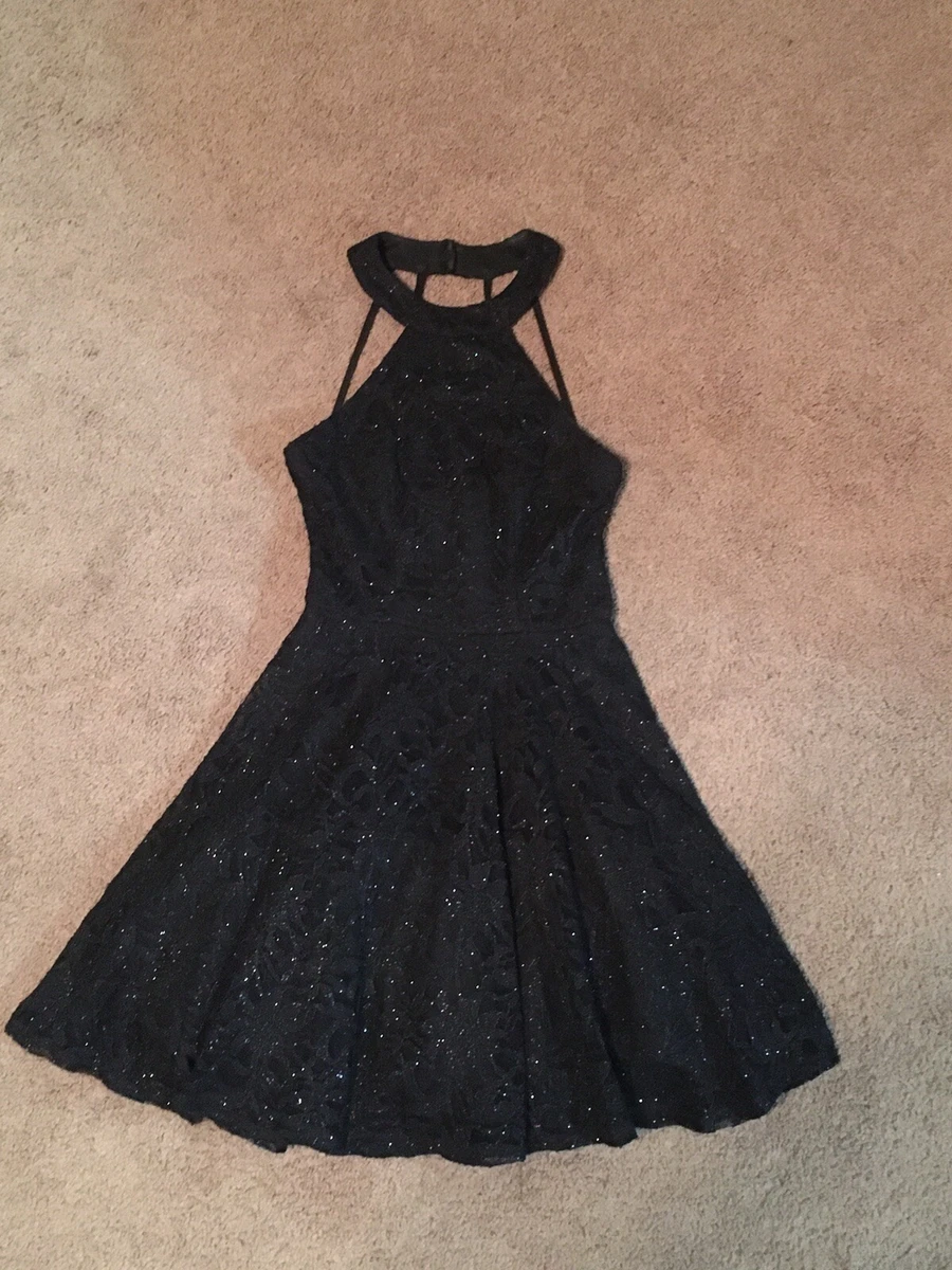 1 2 Jr Girls B Darlin Sleeveless Black Short Prom formal homecoming dress