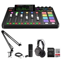 Rode RODECaster Pro II Audio Production Studio Bundle with 2x Zoom ZDM-1 PMP's