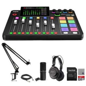 Rode RODECaster Pro II Audio Production Studio Bundle with 2x Zoom ZDM-1 PMP's