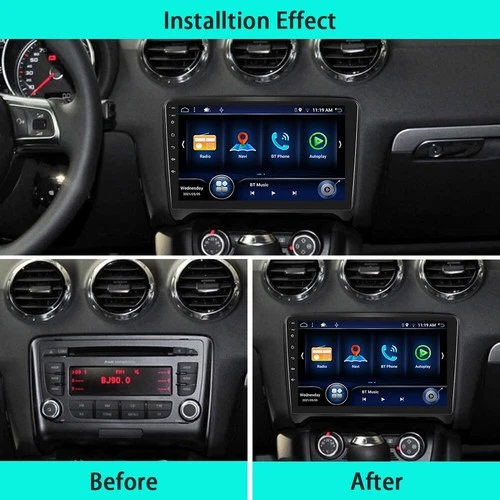 2GB+32GB Android 14 Autoradio Carplay GPS Navi Per Audi TT MK2 8J 2006-2012 DAB+ - Immagine 2 di 4