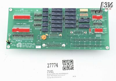 27774 APPLIED MATERIALS PCB ASSY, CHAMBER FACILITY INTERFACE 0100