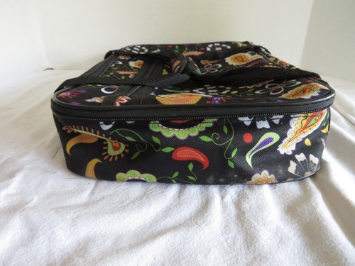 VTG PYREX PORTABLE INSULATED CARRY BAG-PAISLEY PRINT-16"X12"X4" - Picture 5 of 7