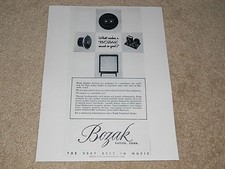 Bozak Speaker Ad, 1957, 1 pg, Article, Very Rare Frame This Ad 