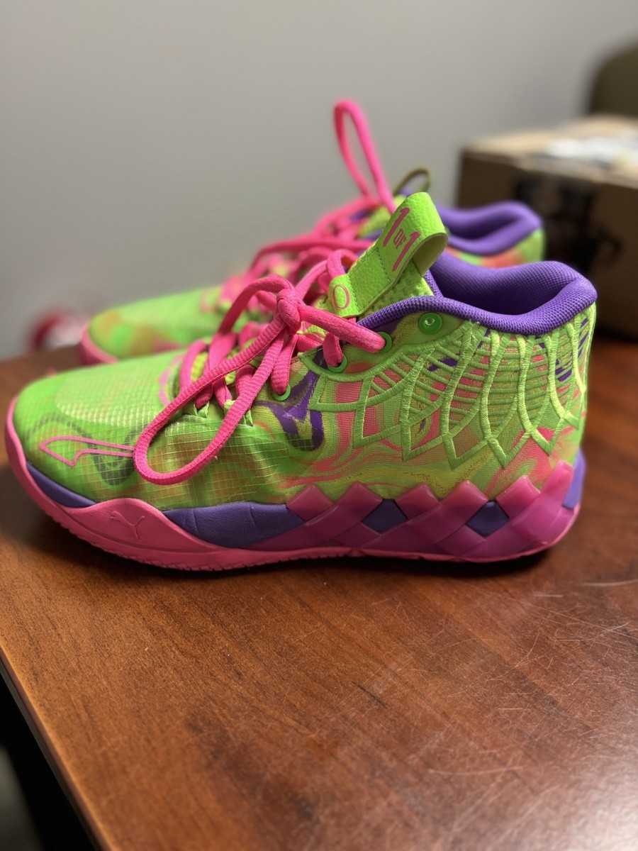 Puma Lamelo Ball MB.01 Inberse Toxic Sneakers Size 6  display picture 3