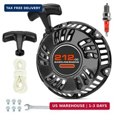 Pull Start Recoil Starter Assembly Compatible with Predator 212cc 196cc 6.5HP En