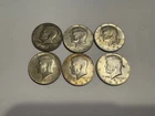 Lot of 6 Kennedy Half Dollars 1965 1967 1968 lot of 6 Silver 40% Coin Circulated