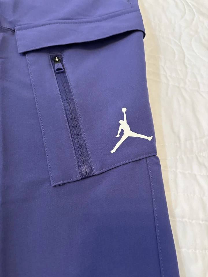 Pantalones de golf Nike Golf Air Jordan 33x32 ajustados repelentes púrpura DZ0542-502 NUEVOS CON ETIQUETAS $110 Foto 4 de 4