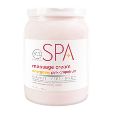 BCL SPA Massage Cream Energizing Pink Grapefruit, 64 oz.