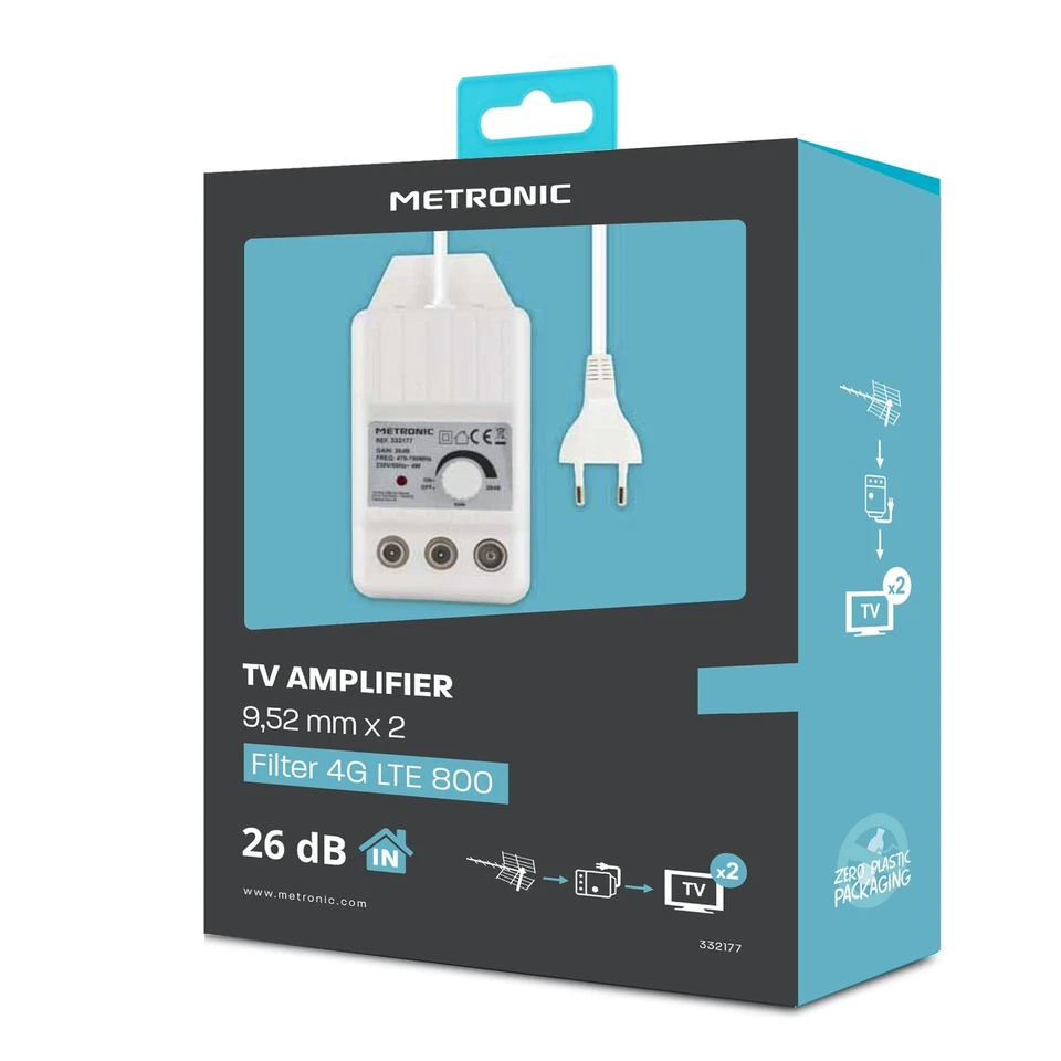 - 332177 Indoor-TV-Antennenverstärker für DTT-Kanäle 4G/5G-kompatibel 26 dB 2... - Bild 4 von 4