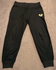 True Religion HS Puff Black Jogger Sweatpants Men's Medium