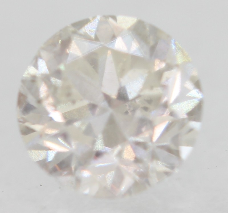 0.38 Carat H SI1 Round Brilliant Natural Enhanced MINED Diamond 4.37mm W VIDEO