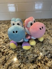 YOSHI All Star 8" Plush Super Mario Bros GENUINE Sanei Little Buddy 2010 set 2