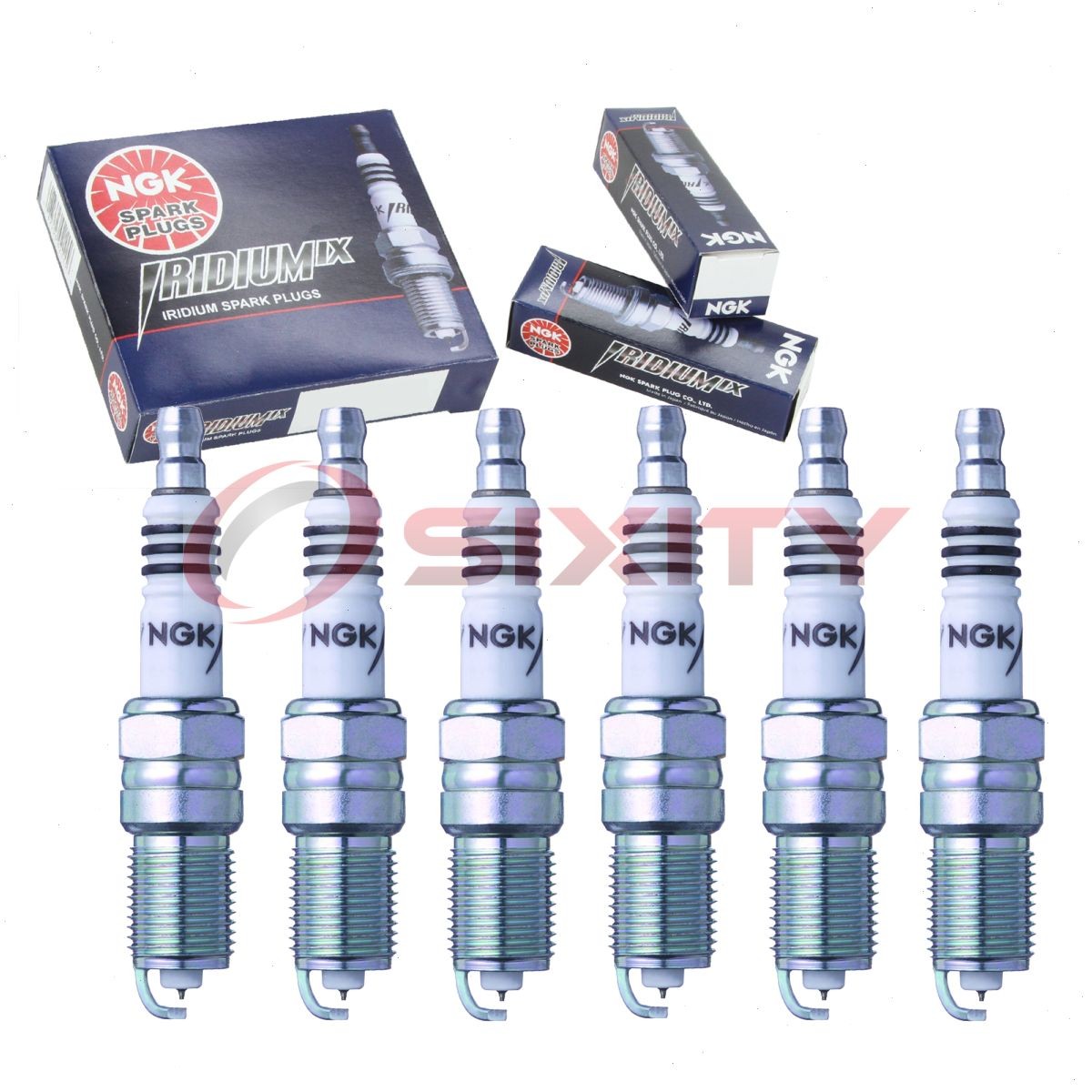 6 pcs NGK Iridium IX Spark Plugs for 1988-1992 Oldsmobile Toronado 3.8L V6 - th