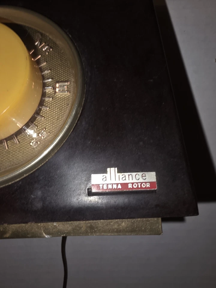 Vintage Alliance Antenna Tenna Rotor U-100 Box TV HAM Turns On Parts Repairs Foto 2 de 4