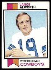 1973 Topps Football Card Lance Alworth Dallas Cowboys #61 EX+