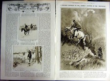 Antique Old Print 1922 Horses Hunting Shires Provinces Theatre Hair Style 20th