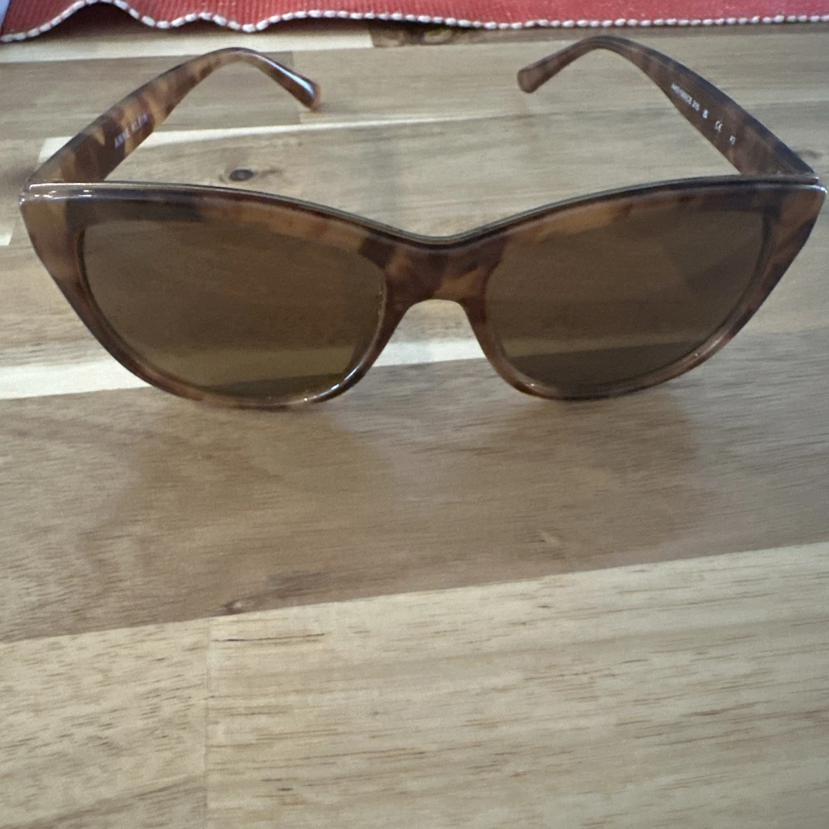 Anne Klein AKS1013 Sunglasses Brown Gradient Oversized Women w/ Case Anne Klein Sunglasses for Women for sale | eBay main image 3