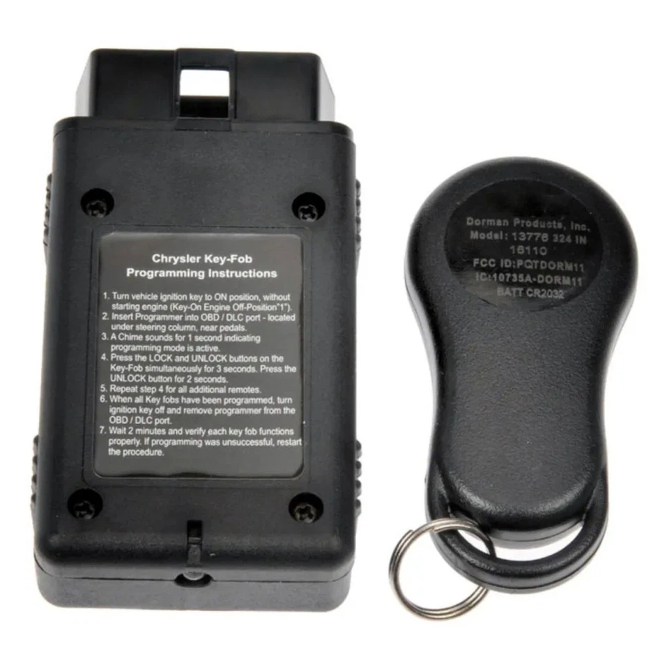 For Chrysler LHS 2001 Keyless Entry Remote | Black | 4 Button Foto 2 de 4