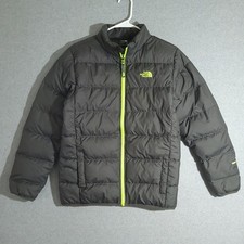 The North Face Andes Down Jacket Boys XL Gray 550 Fill Insulated Winter Puffer