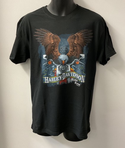 Harley Davidson Men's Straight On Short Sleeve T-Shirt Black 402942440 - $38.00