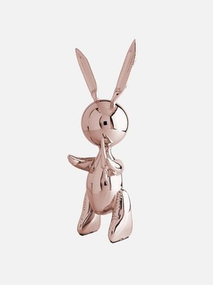 Jeff Koons - Balloon Rabbit Metal XL Rosé Gold with COA Pop Art Certificate