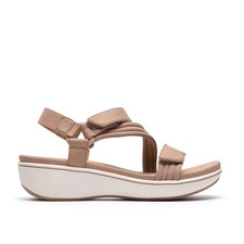 Clarks Womens Brinkley Rae Sun Sand Wedge Sandals