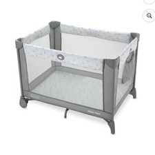 Graco Pack 'n Play Gray Play Yard, Foldable, Portable, Wheels, Infant Toddler