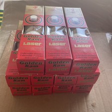 Vintage Golden Ram Laser Golf Balls 11x4 packs, 44 Total w/Boxes